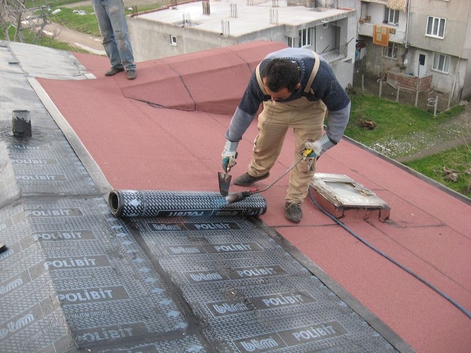 Çamdibi EPDM Kauçuk Çatı – düz çatıda arduvazlı bitümlü membran serimi